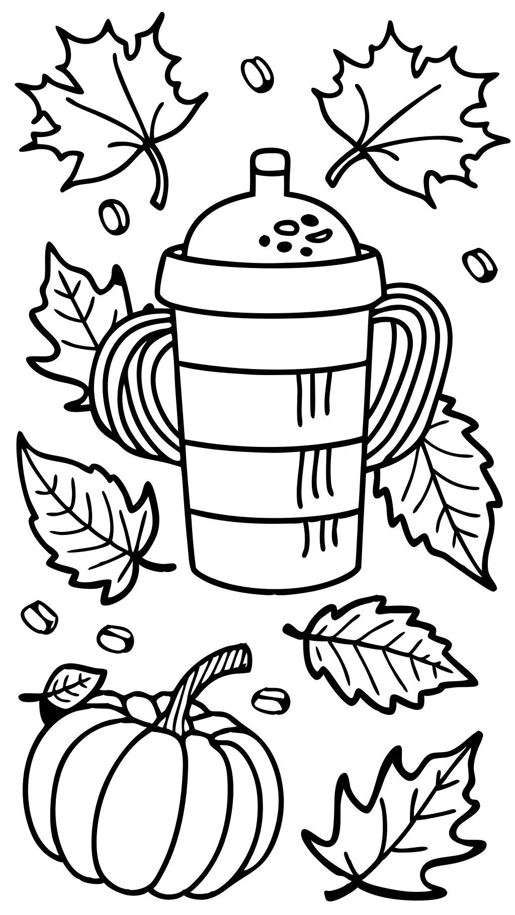 fall coloring printable pages